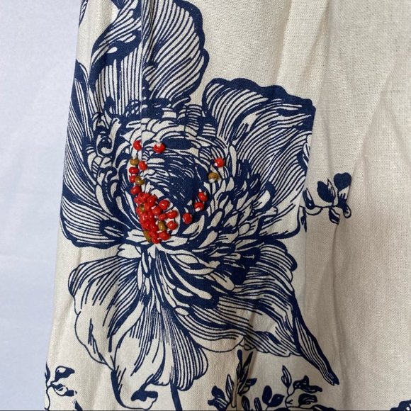 Floreat Anthropologie Sava Silk Halter Summer Midi Dress 6 Small - Picture 9 of 16